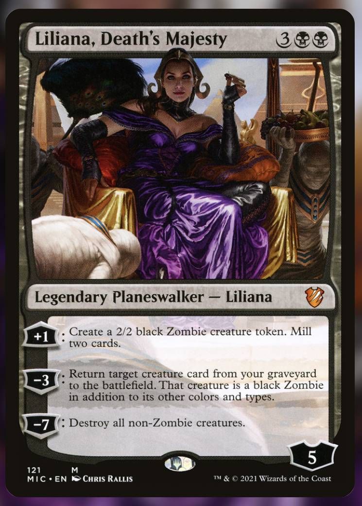 Image of Liliana, Death's Majesty card.