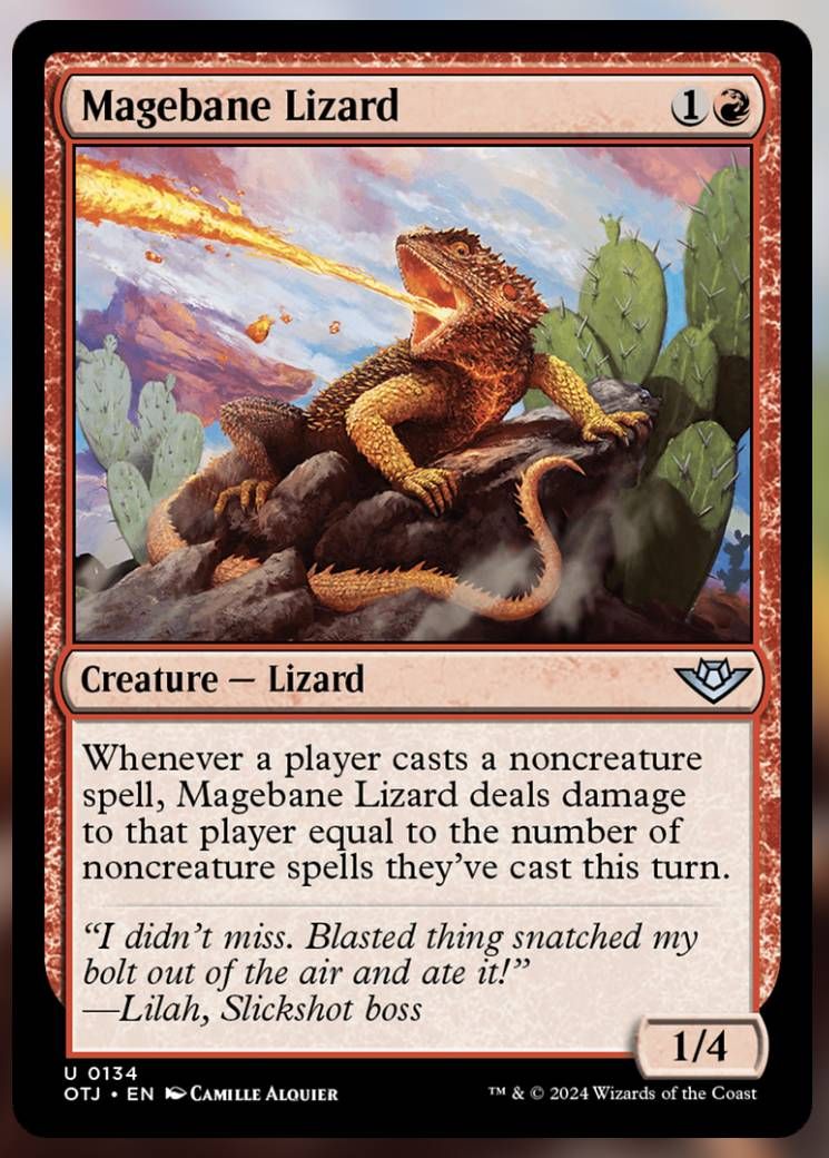 Image of Magebane Lizard card.