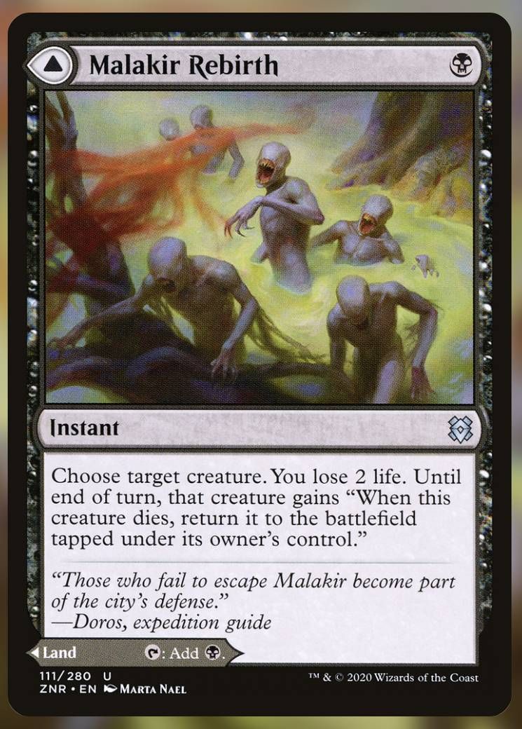 Image of Malakir Rebirth card.