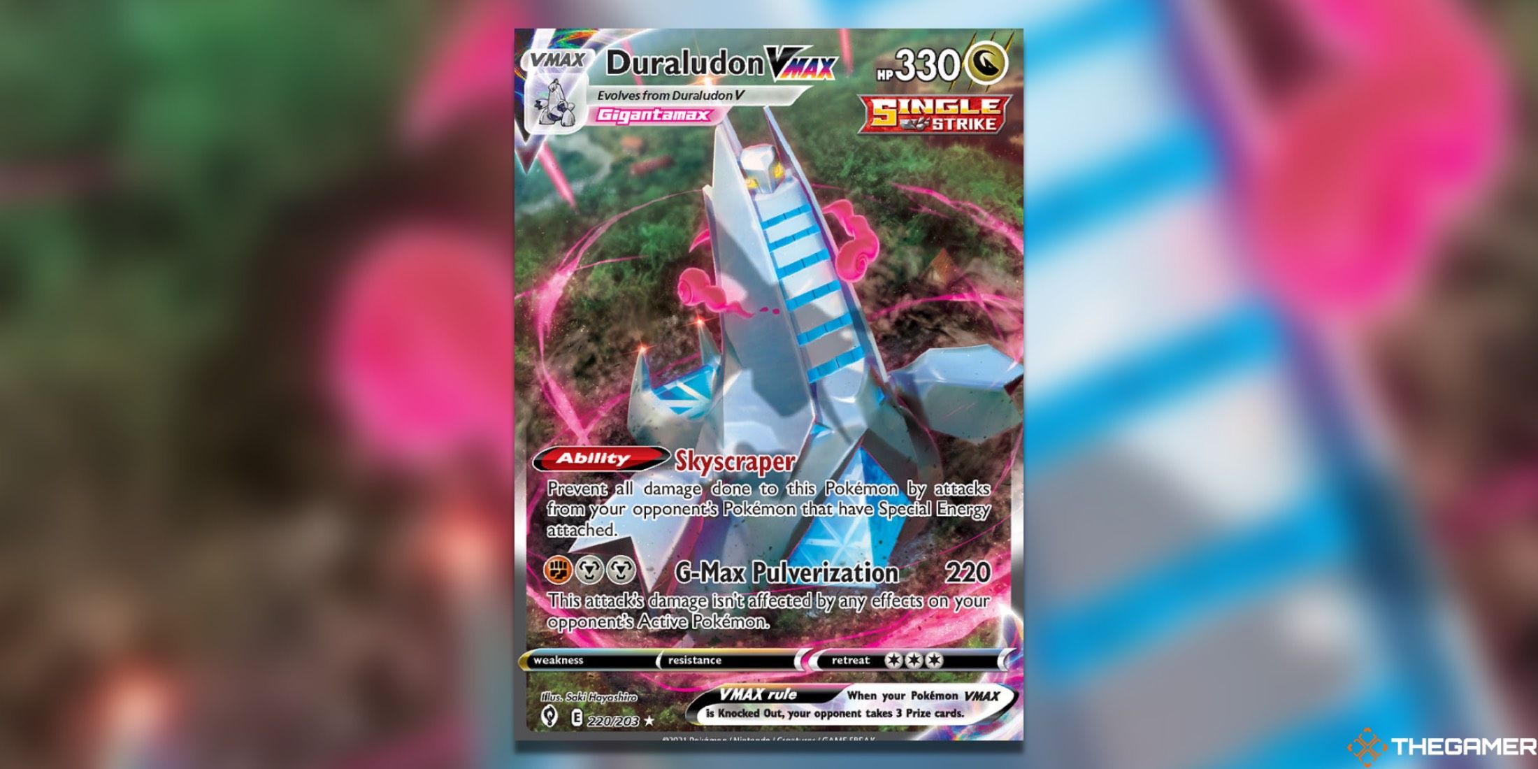 The Secret of the Duraludon Alternative Art from the Evolving Heavens in the Pokemon TCG.