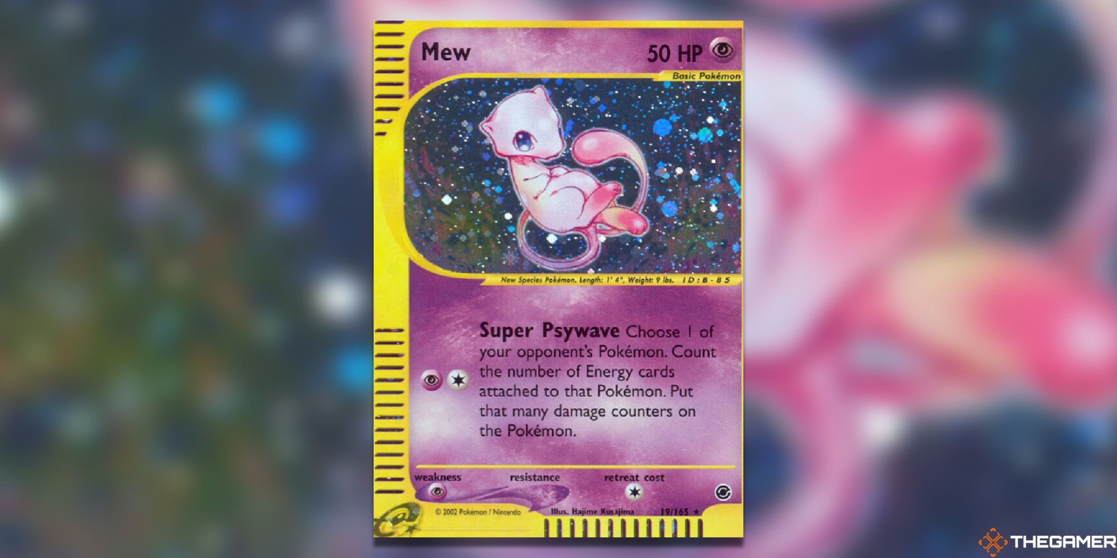 The Expedition Mew in the Pokemon TCG.