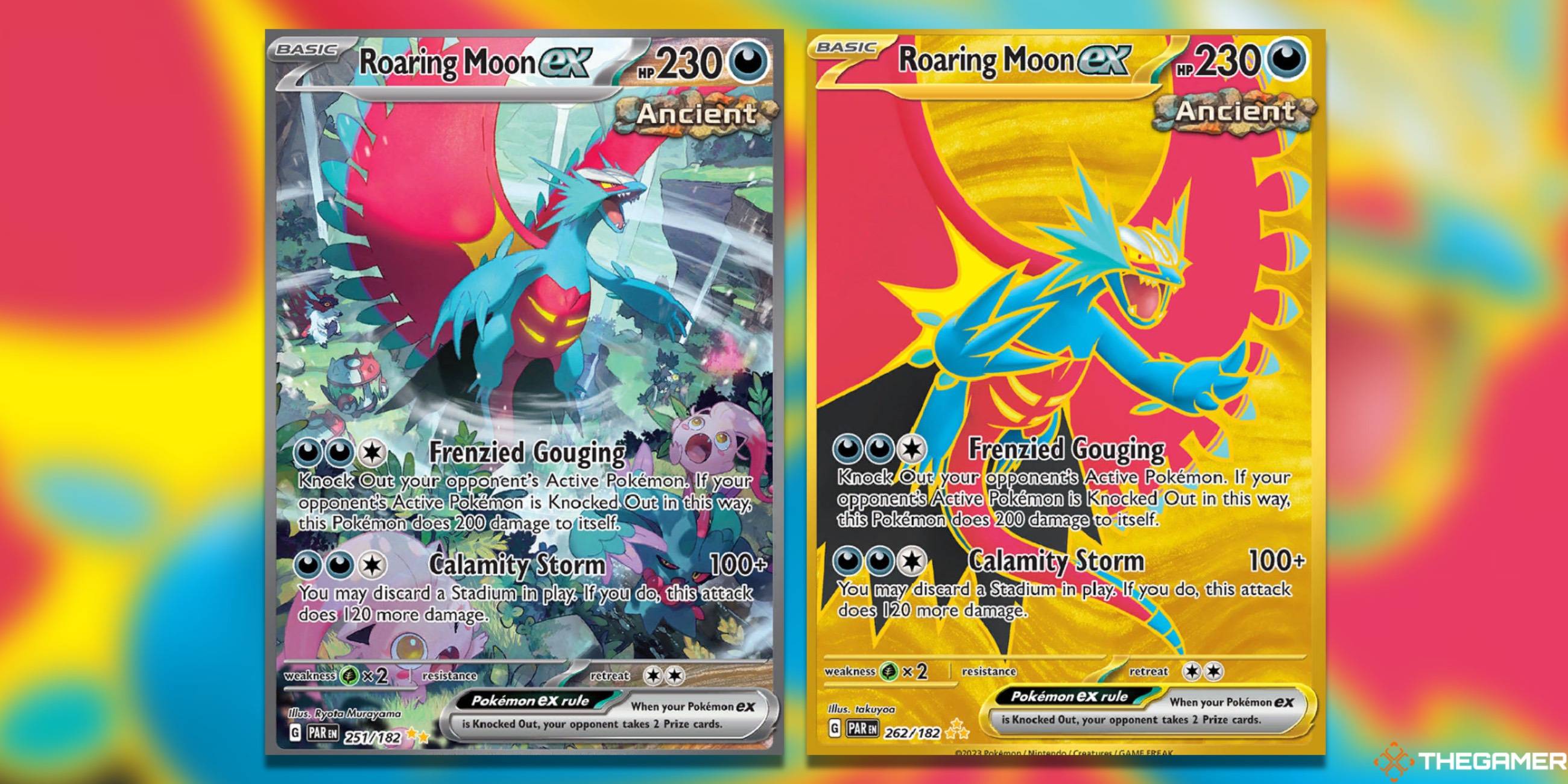 Pokemon Carta Singola Roaring Moon Ex SVP 067 – Paradox Rift, Black Star Promo, Foil, Ufficiale