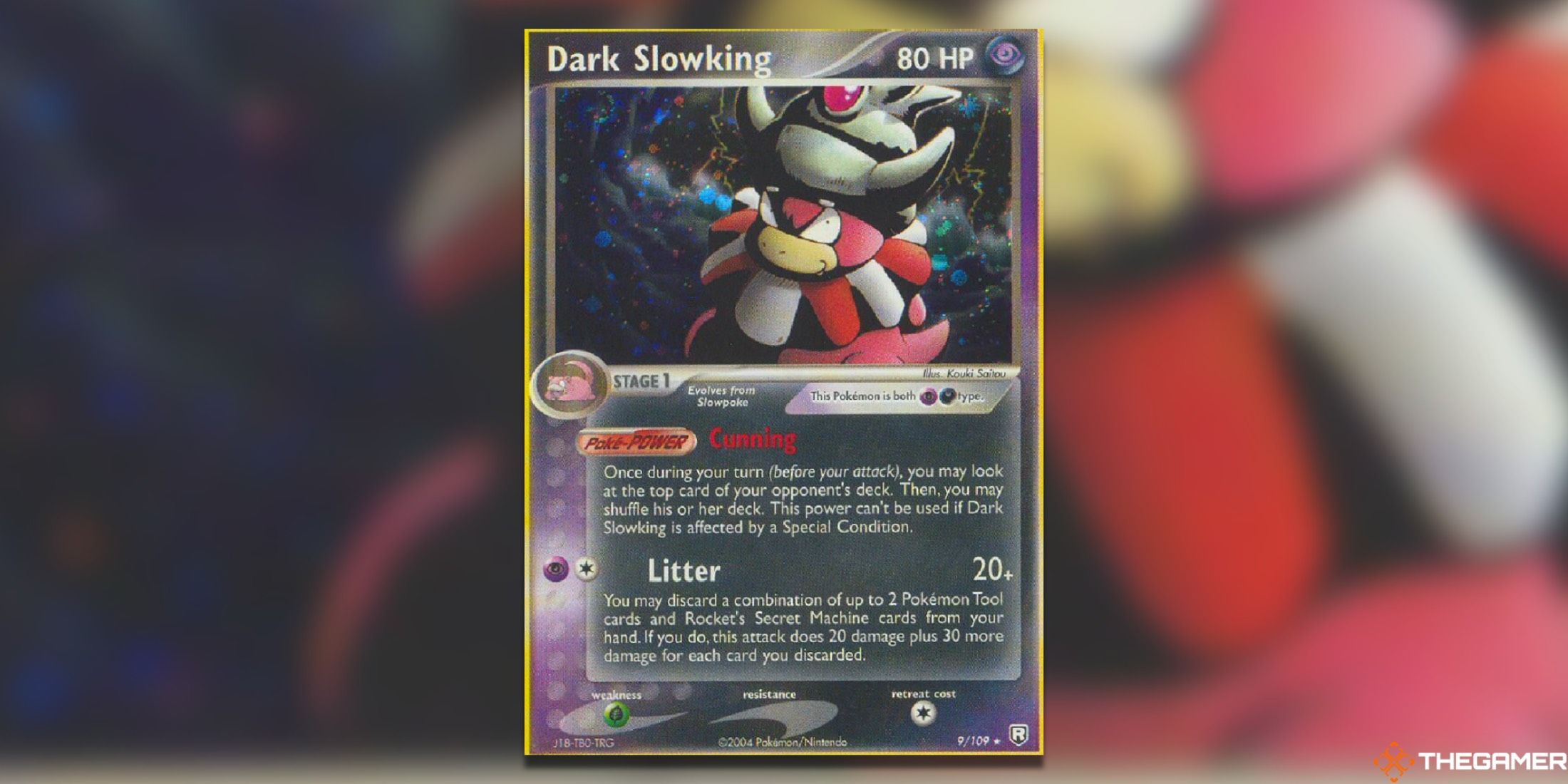 Dark Slowking from Team Rocket Returns in the Pokemon TCG.