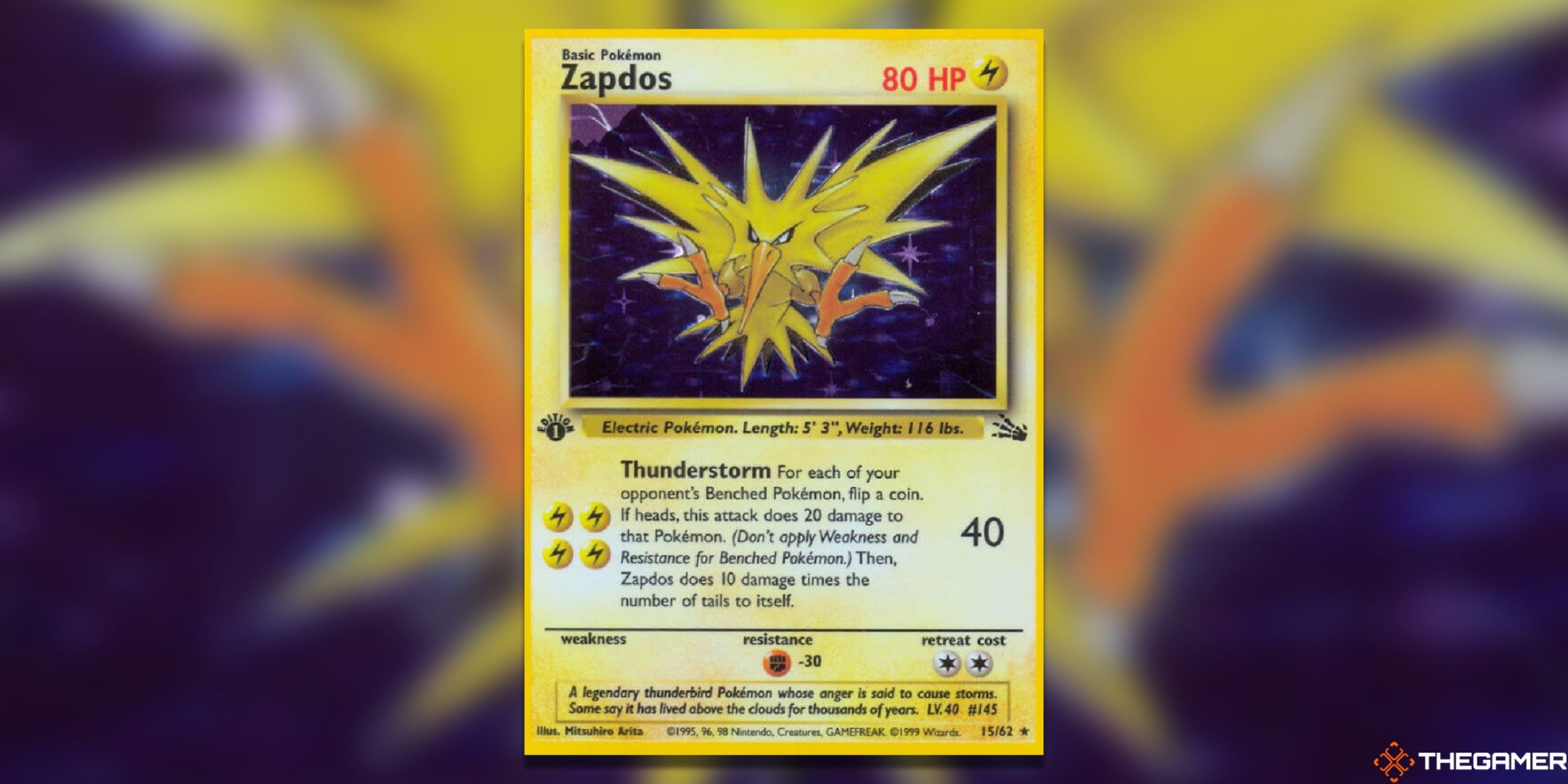 Самые дорогие карты Zapdos Pokemon TCG