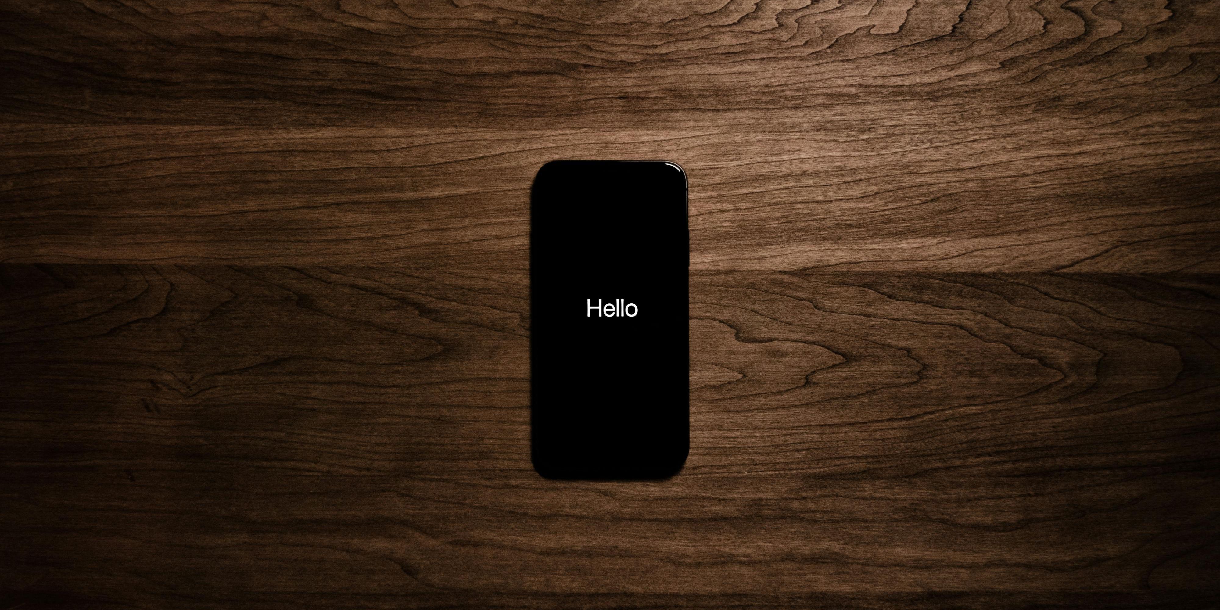 Image of a phone on a table.