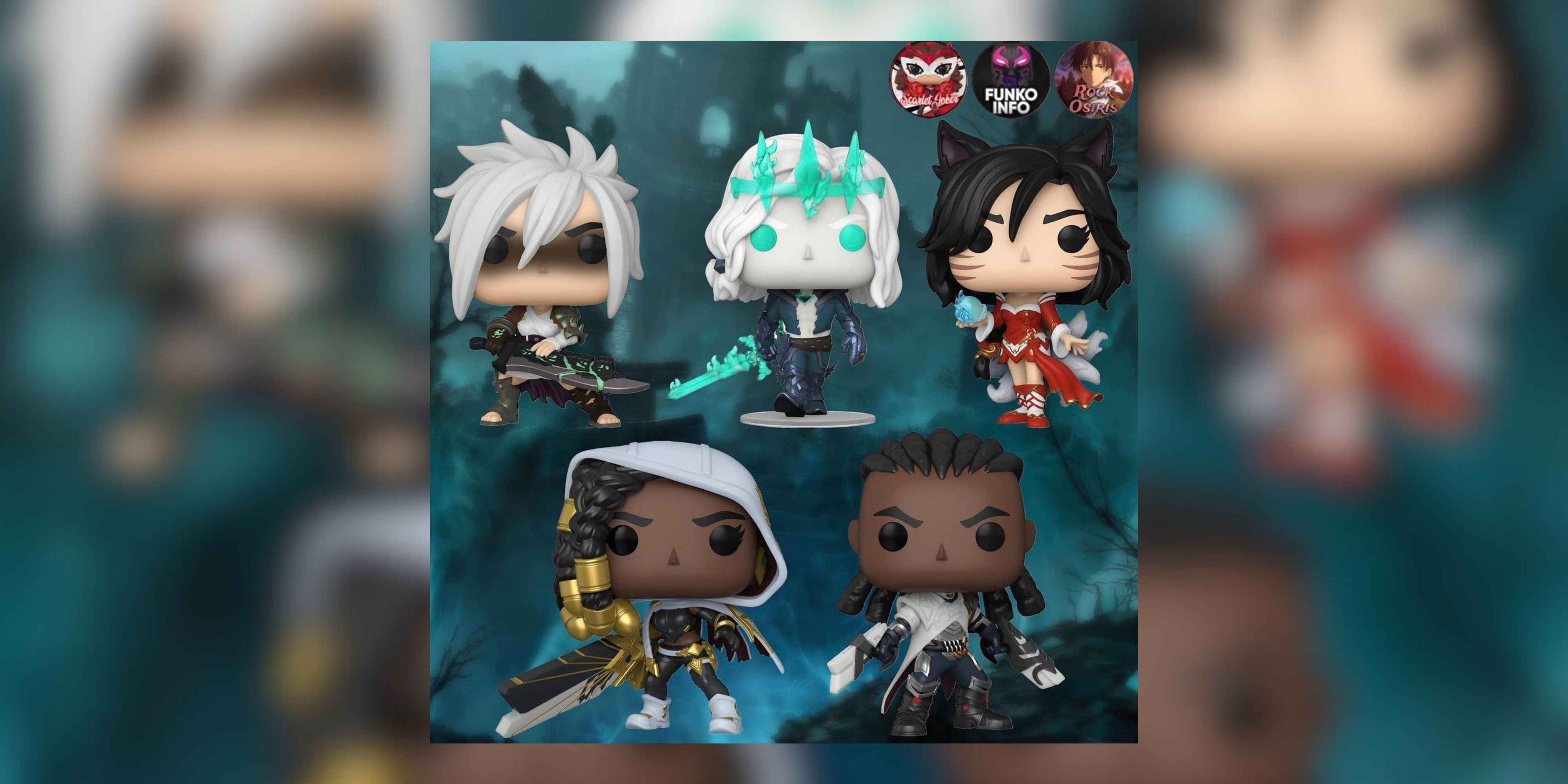 Official image of the league of legends funko pops.