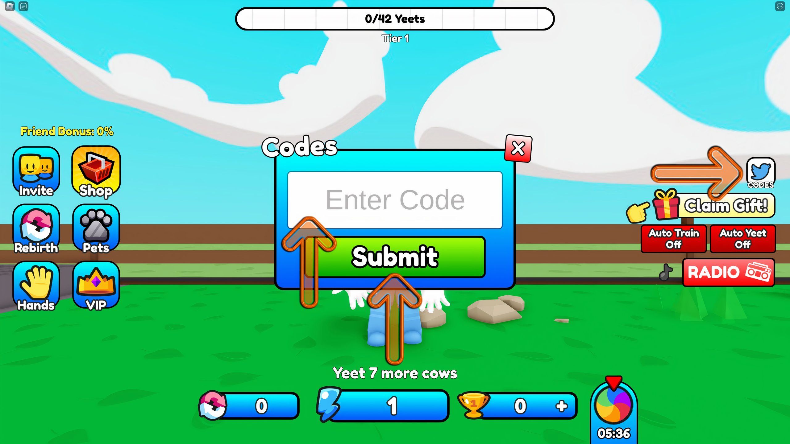 Yeet Cow Simulator Codes - Roblox