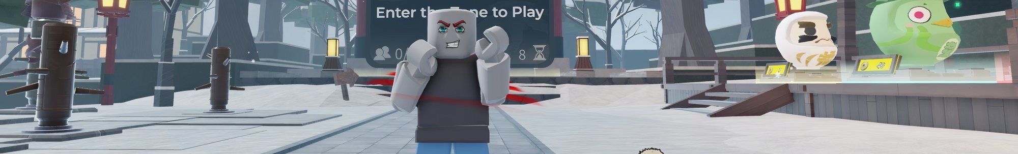 a player in Demon Warriors on Roblox