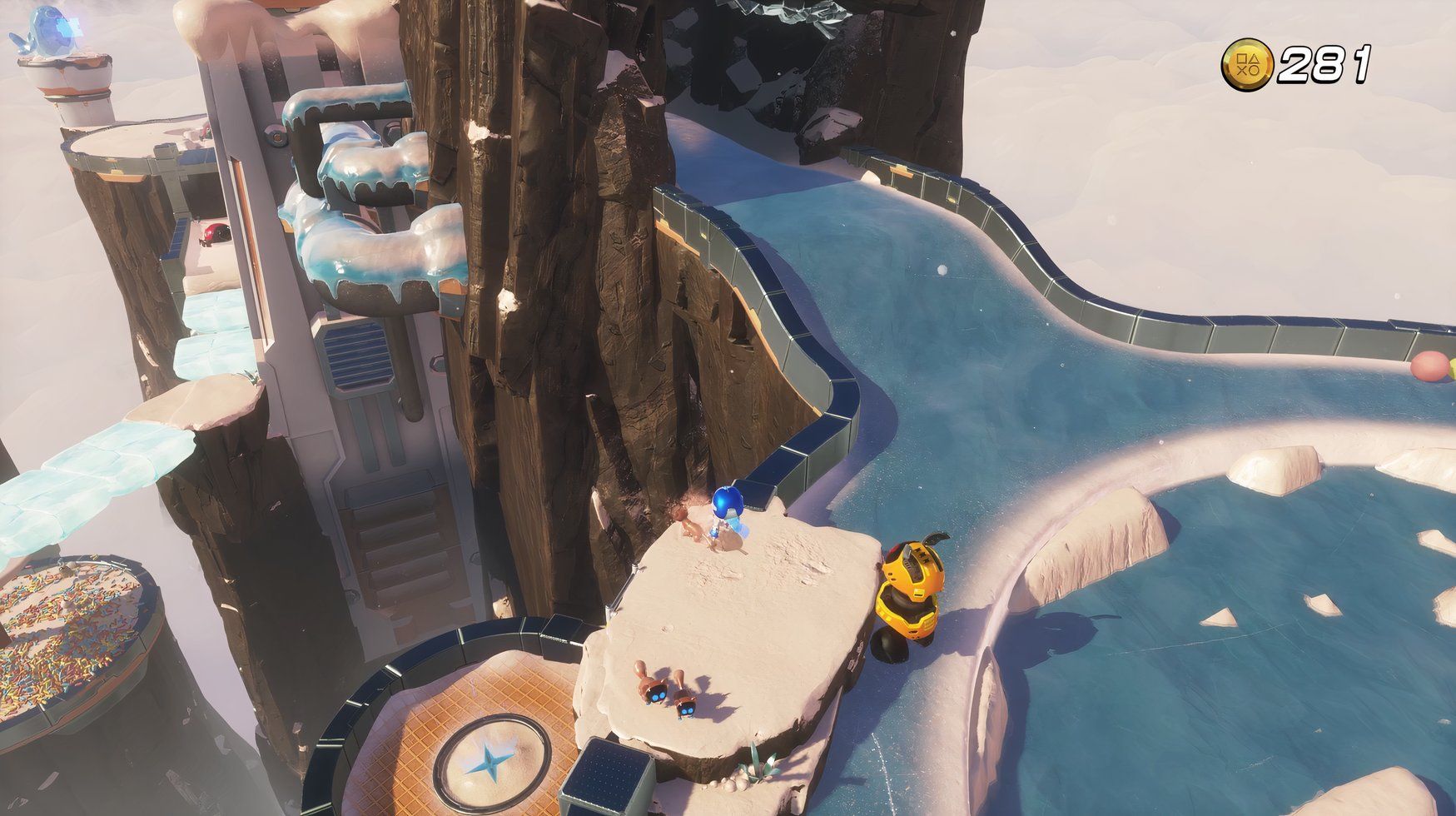 Astro Bot Creamy Canyon podium to secret area