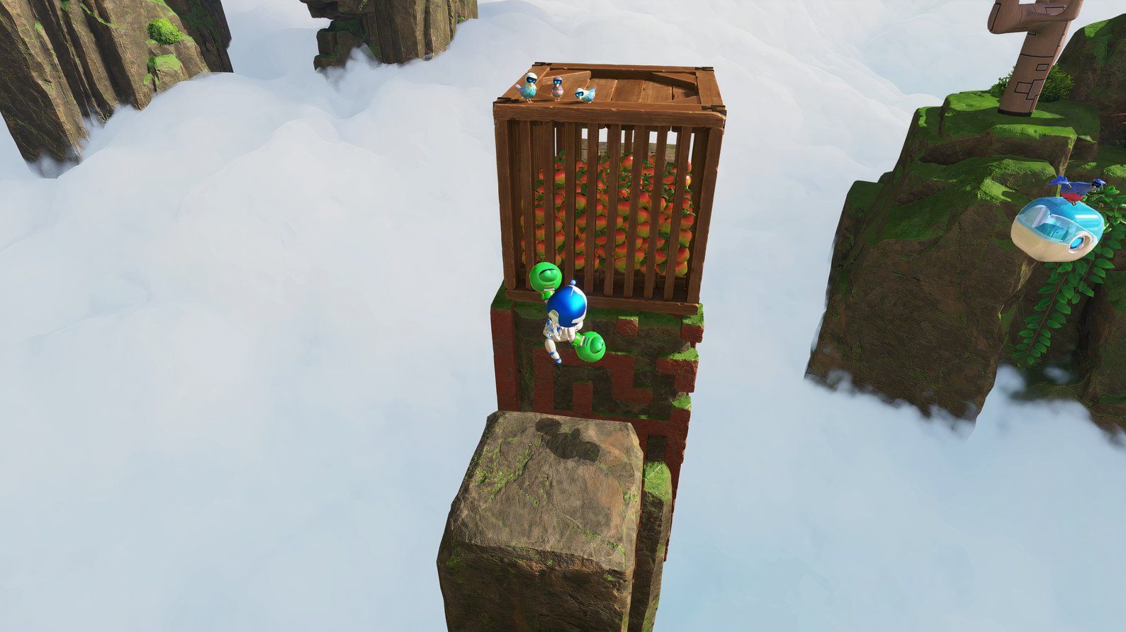 Astro Bot Az-Tech Trail crate of wumpa fruit