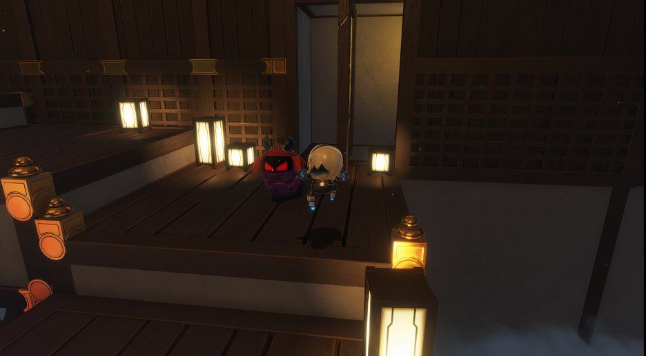 Astro Bot Danger Dojo rotating door leading to Nioh bot