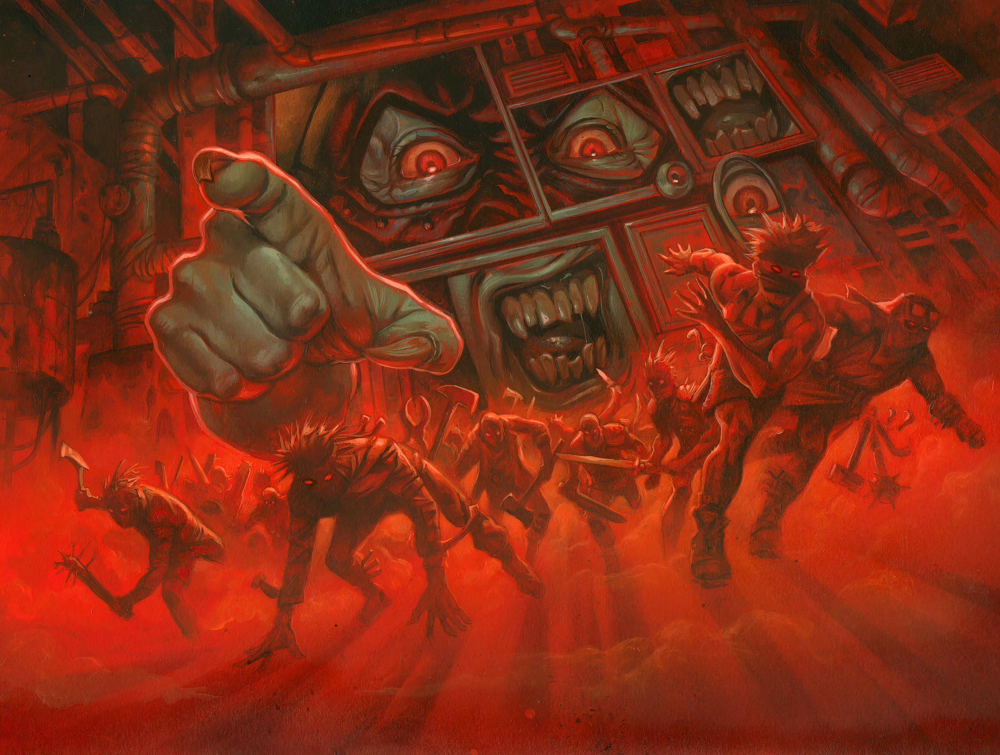 Image The Lord of Pain card art by Greg Staples. 