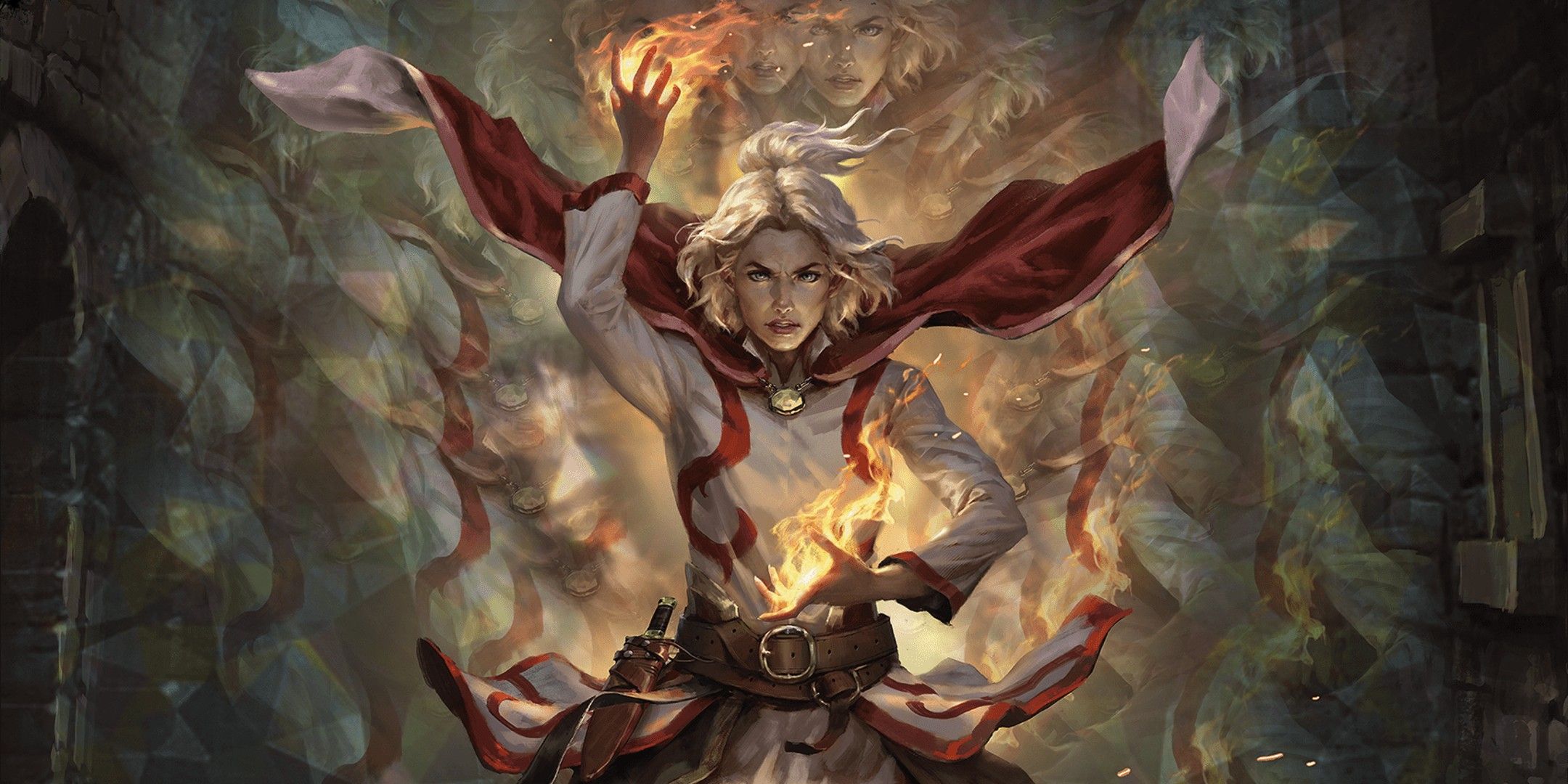 Dungeons & Dragons image showing a Sorcerer using wild magic.