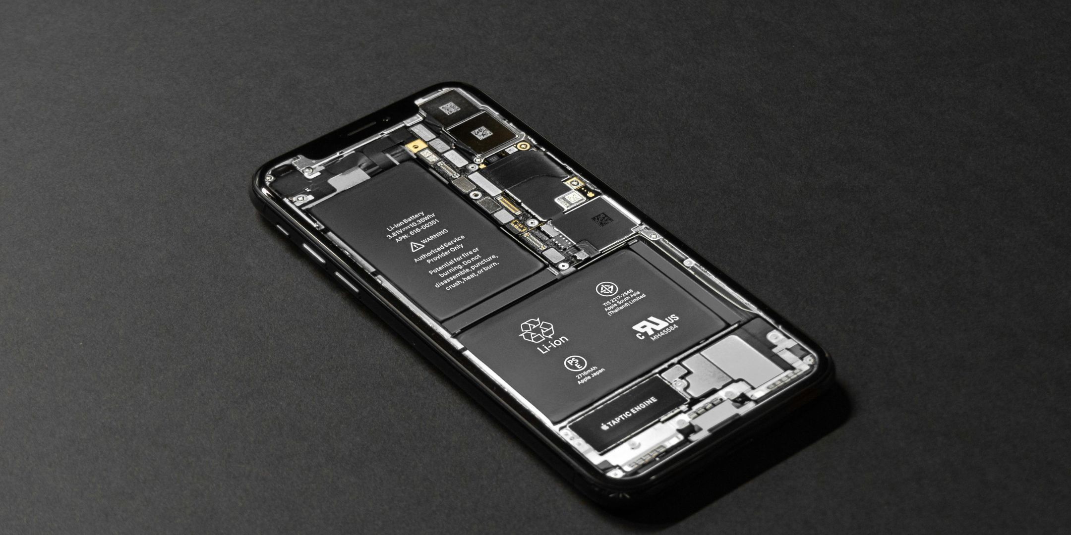 Image of a smartphones battery