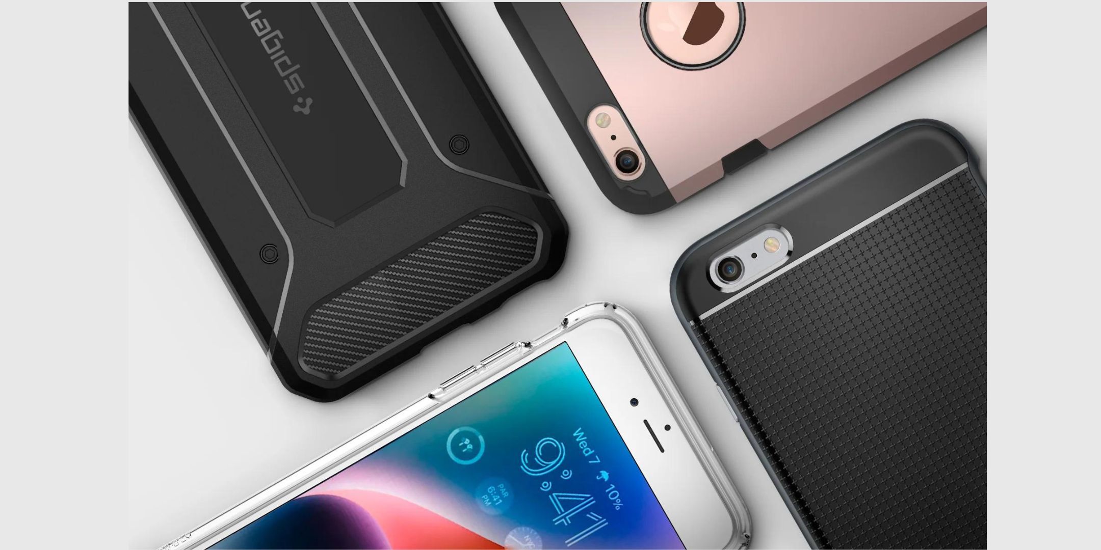 Spigen cases stock image