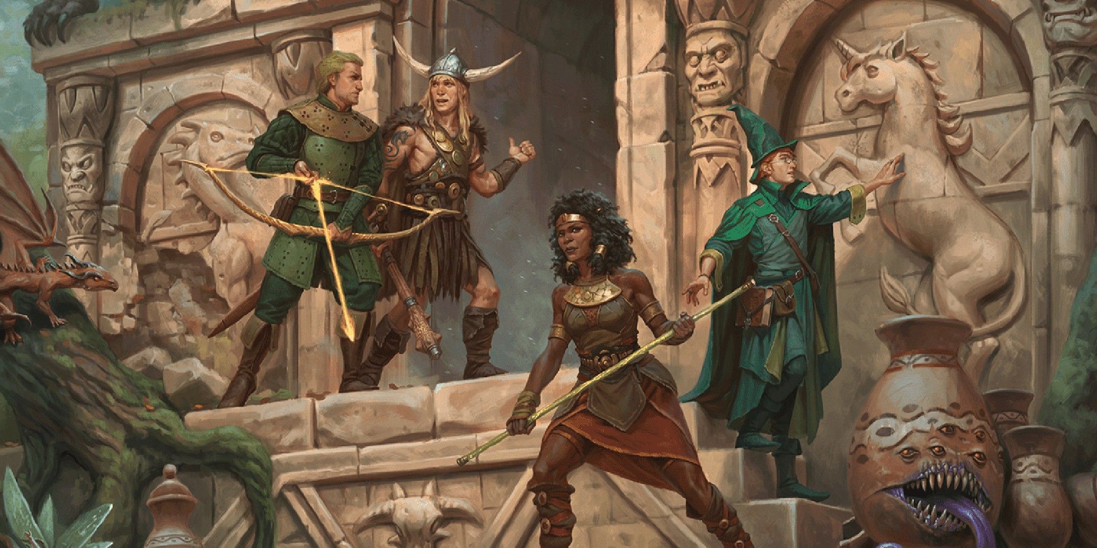 Dungeons & Dragons image showing four adventurers.