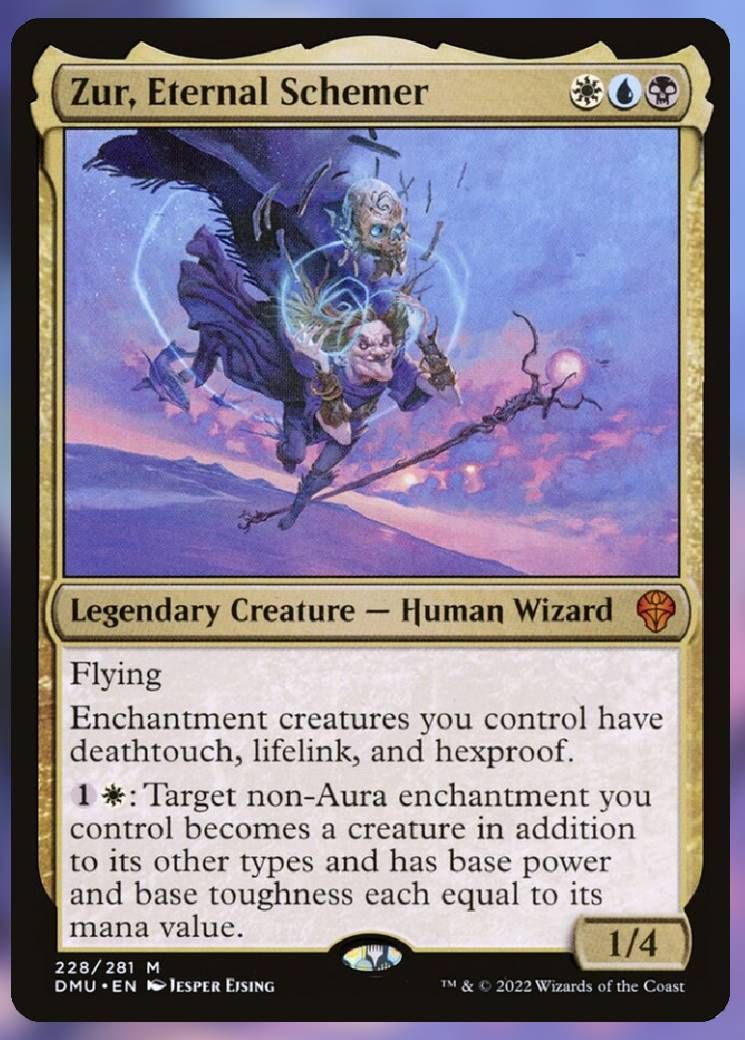 The Zur, Eternal Schemer card, from Dominaria United.