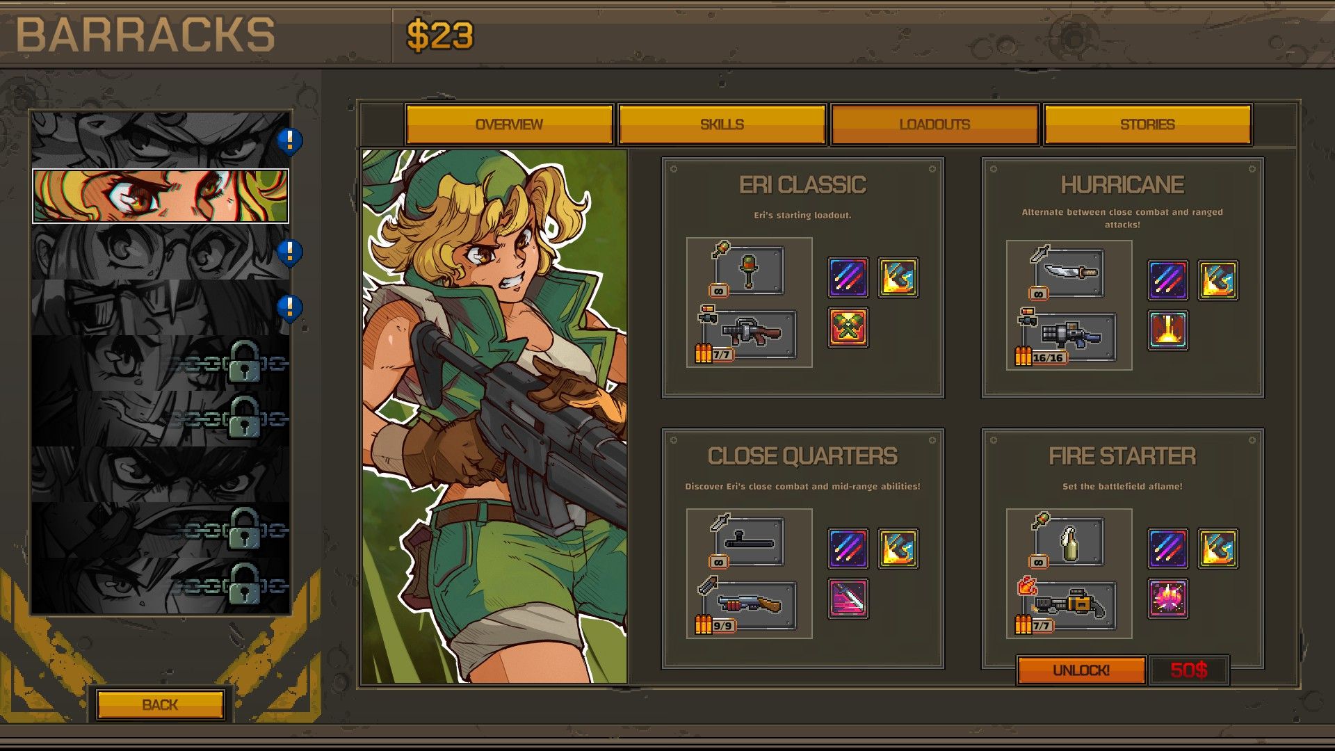 Как разблокировать всех персонажей в Metal Slug Tactics