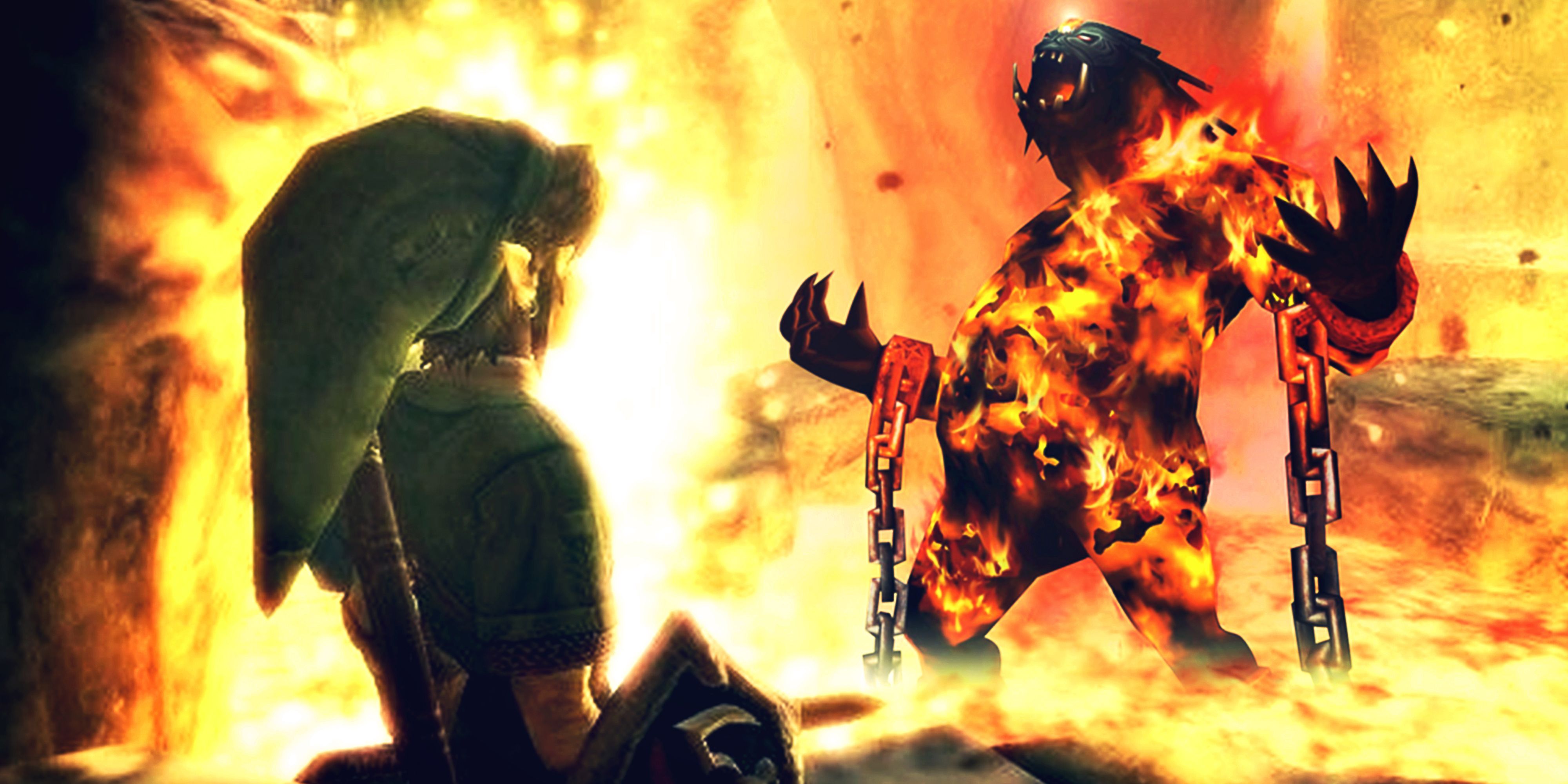 In Twilight Princess, Link meets the boss of the Goron Mines, Pyrus