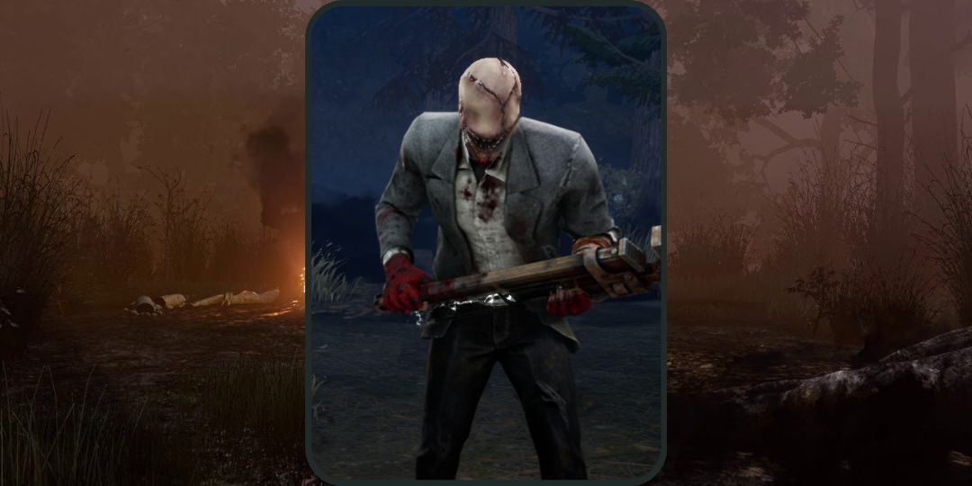 The Look-See stands in front of a background in Dead by Daylight.