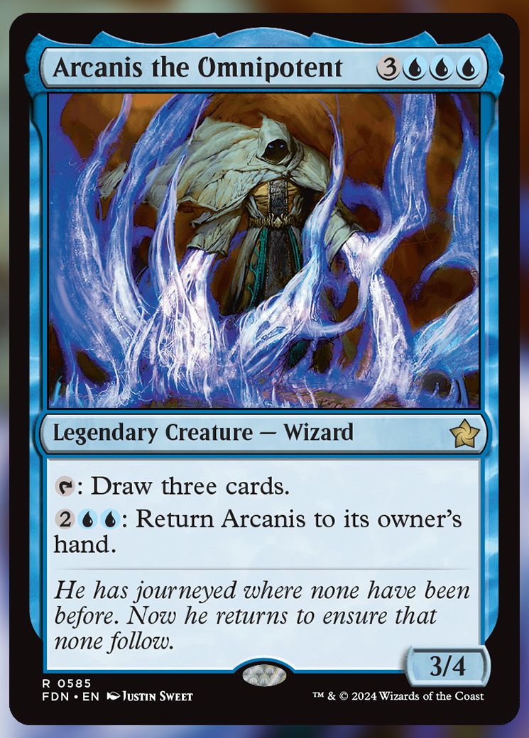 Arcanis the Omnipotent MTG Card.