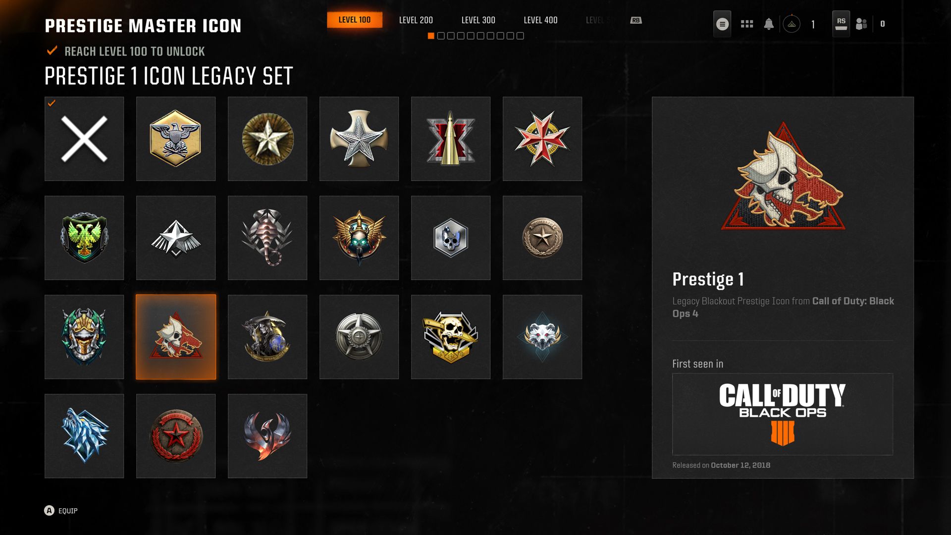 Black Ops 6 Master Prestige Emblems