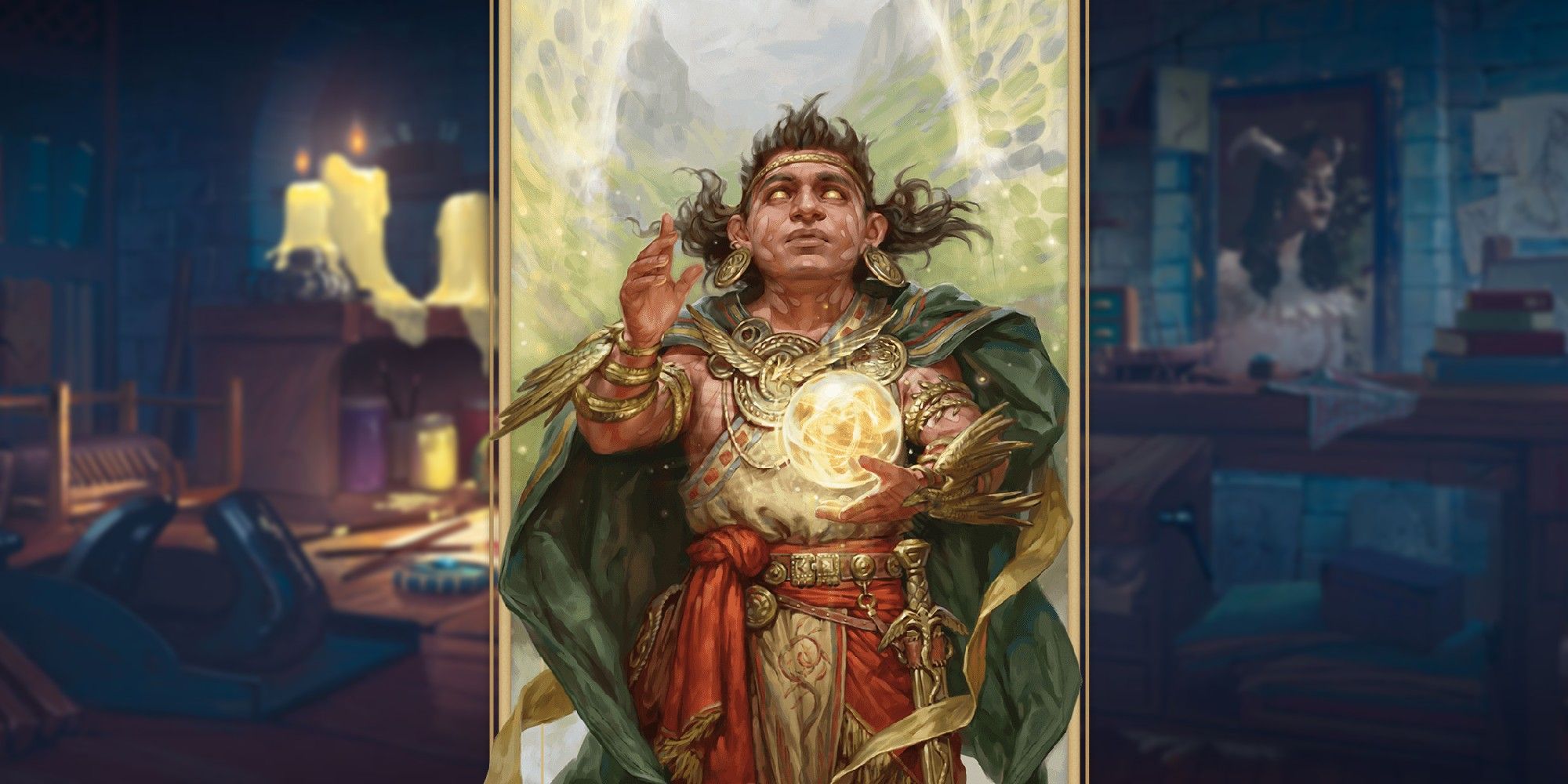 Dungeons & Dragons image showing a dwarf warlock.