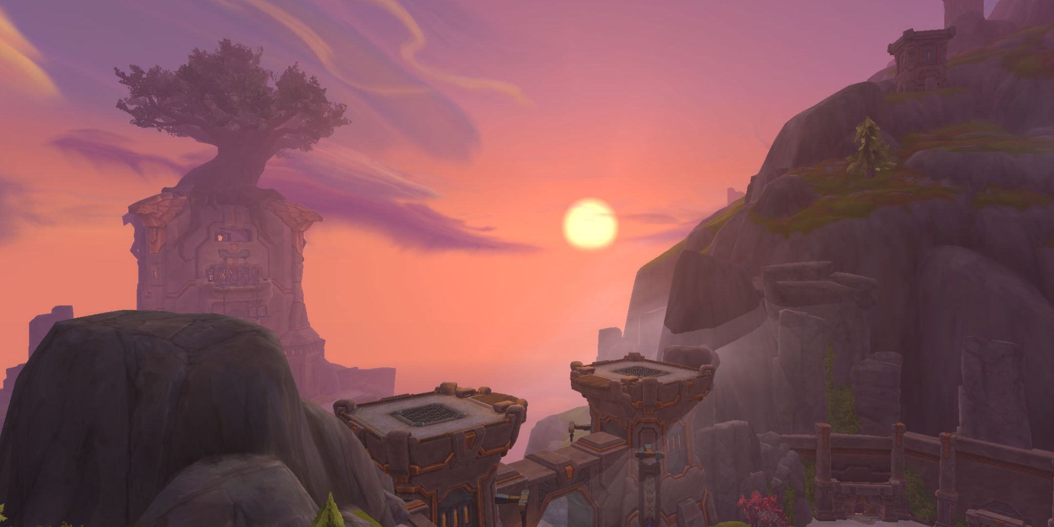 A sunset over Dornogol in Khaz Algar.