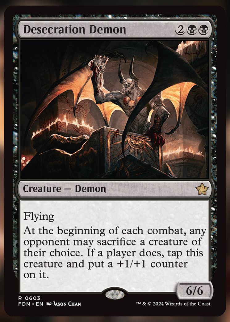 Desecration Demon MTG Card.