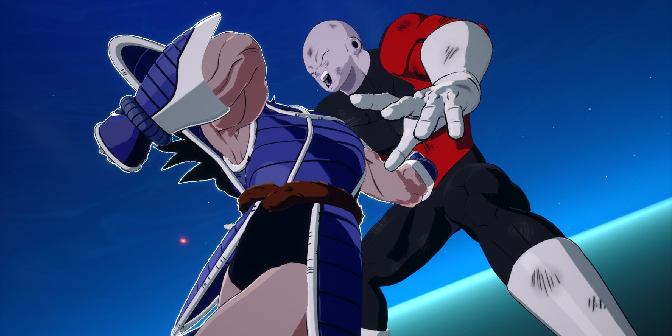 Dragon Ball Sparking Zero image showing Turles punching Jiren.