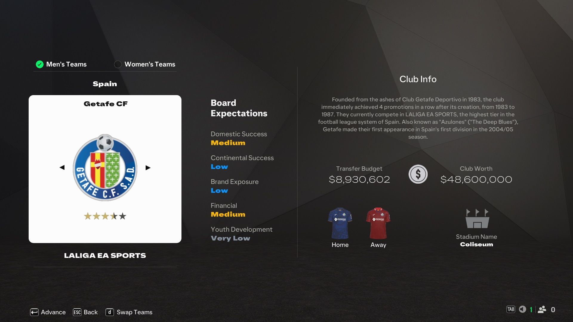ختافه سی اف در EA Sports FC 25.