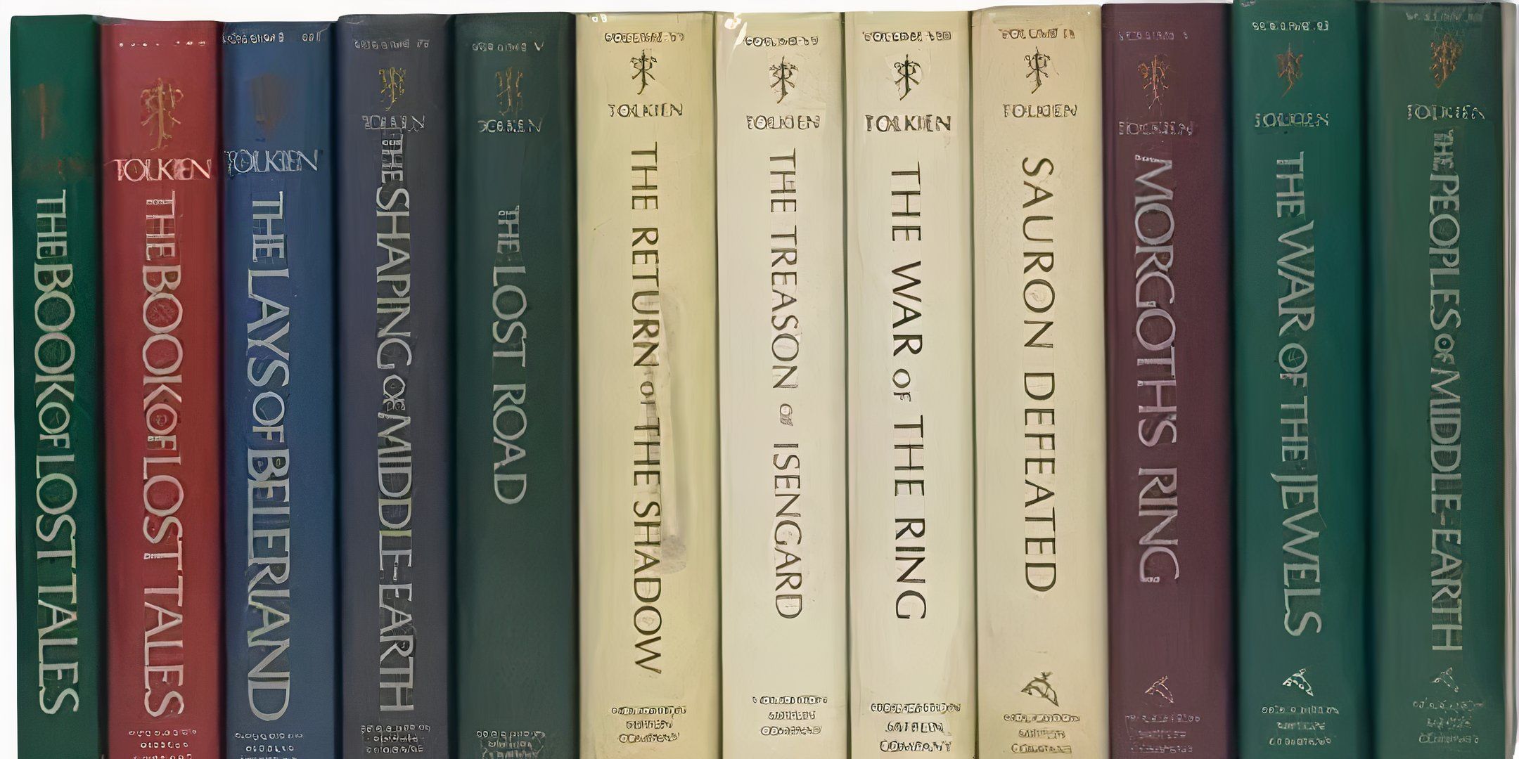 The entire volume collection of the History of Middle Earth.