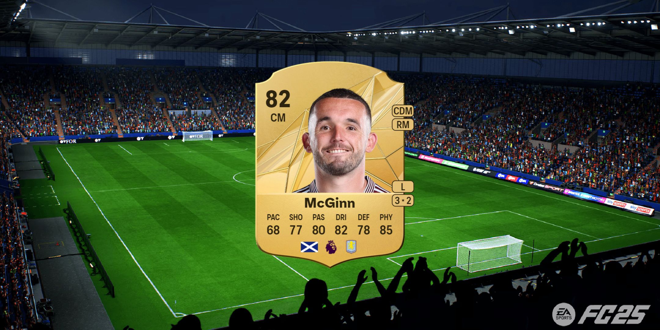 کارت جان مک گین در EA Sports FC 25.