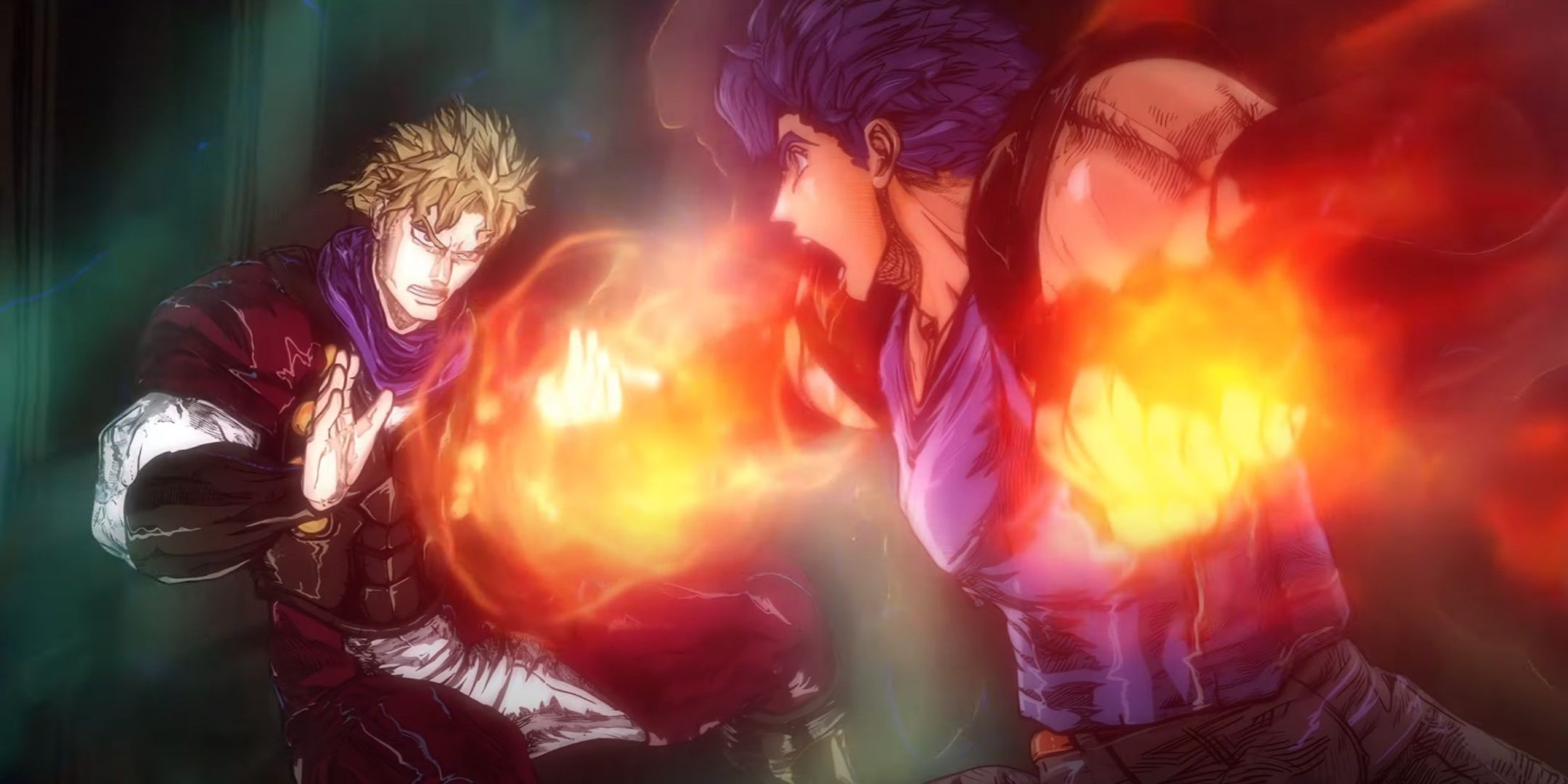 Jonathan fights Dio in the Intro to Jojos Bizarre Adventure Phantom Blood.