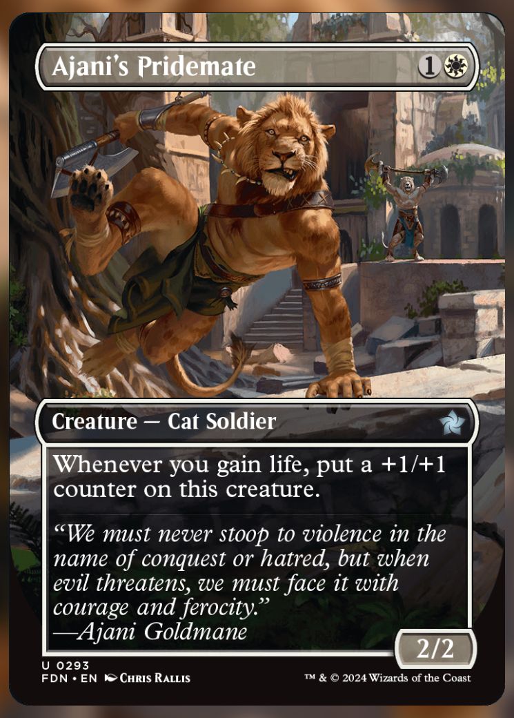 Magic The Gathering Ajani's Pridemate alt Card.