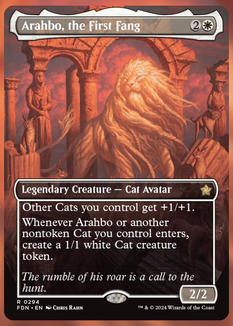 Magic The Gathering Arahbo, the First Fang alt card.