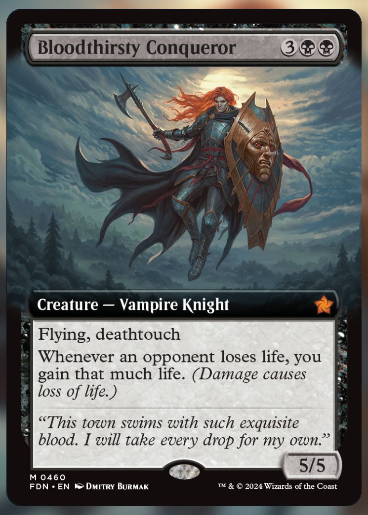 Magic The Gathering Bloodthirsty Conqueror alt card 2.