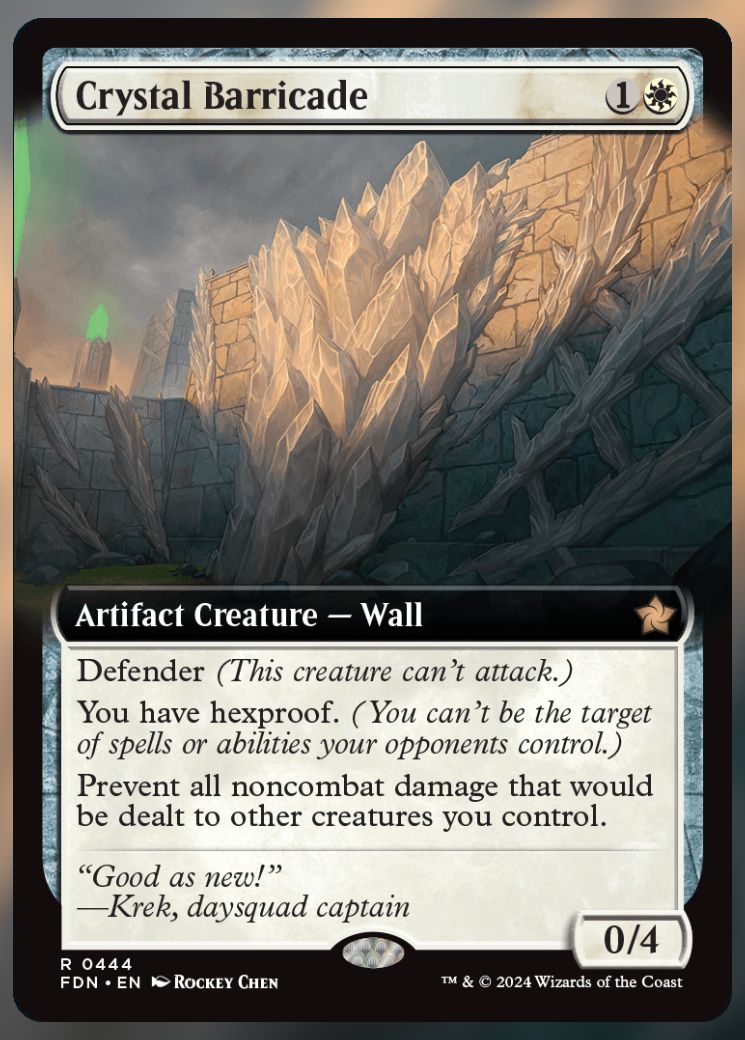 Magic The Gathering Crystal Barricade alt card 2.