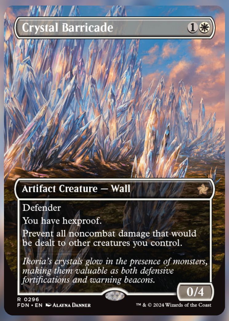 Magic The Gathering Crystal Barricade alt card.