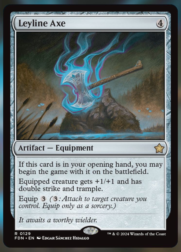 Magic The Gathering Leyline Axe Card.