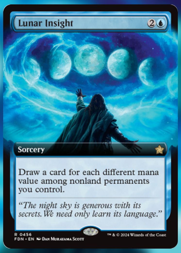 Magic The Gathering Lunar Insight Alt Card.