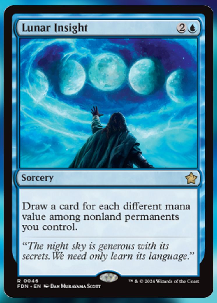 Magic The Gathering Lunar Insight Card.