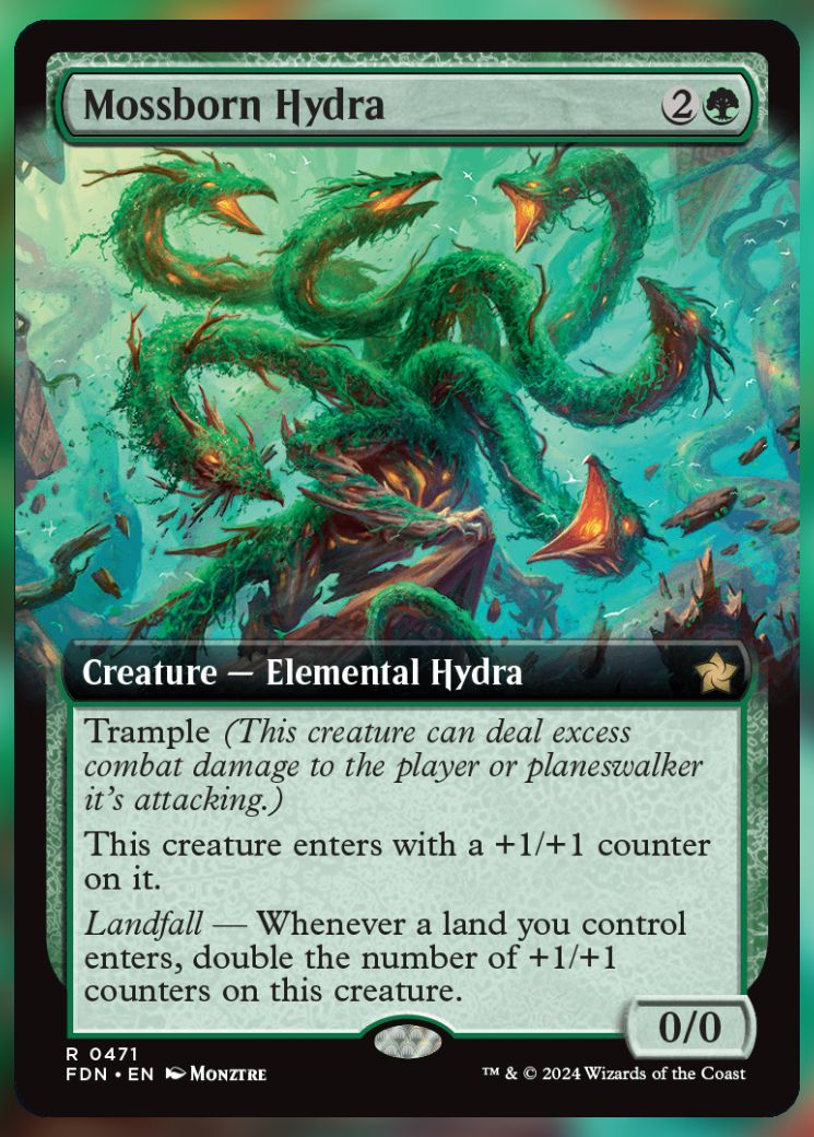 Magic The Gathering Mossborn Hydra Alt Card 2.