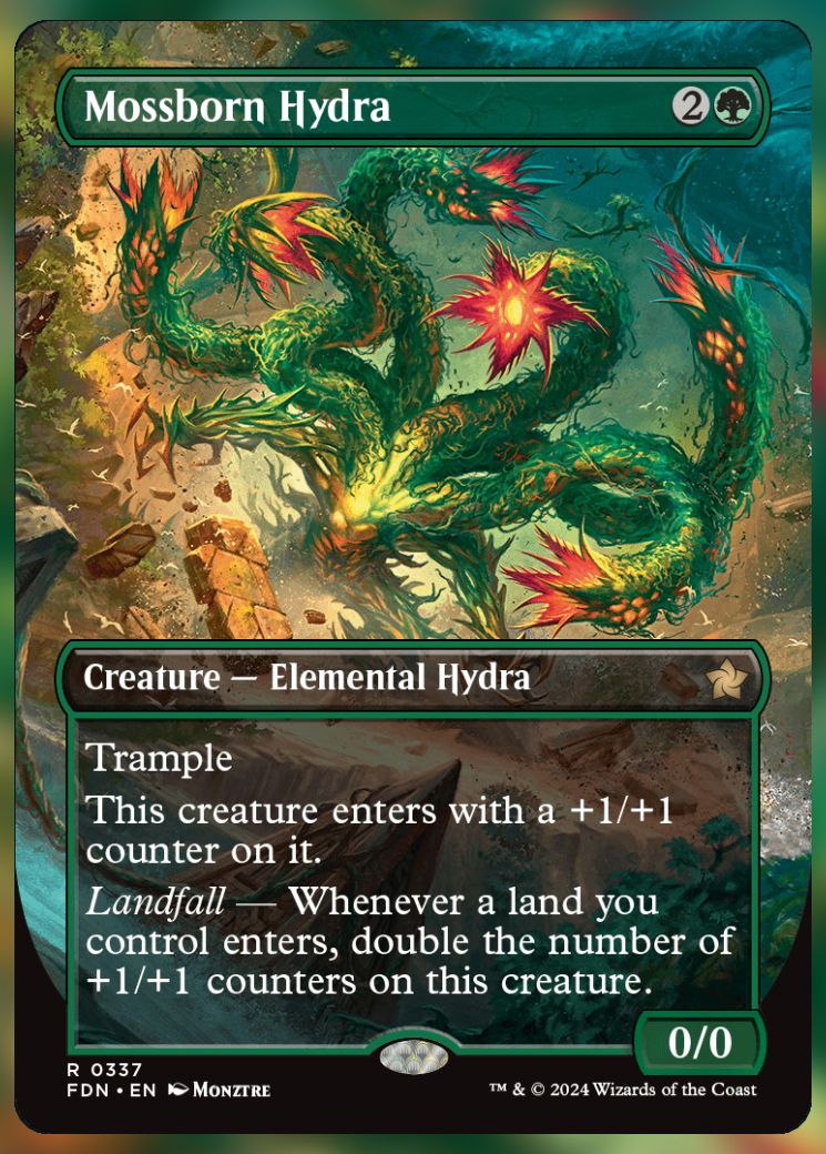 Magic The Gathering Mossborn Hydra Alt Card.