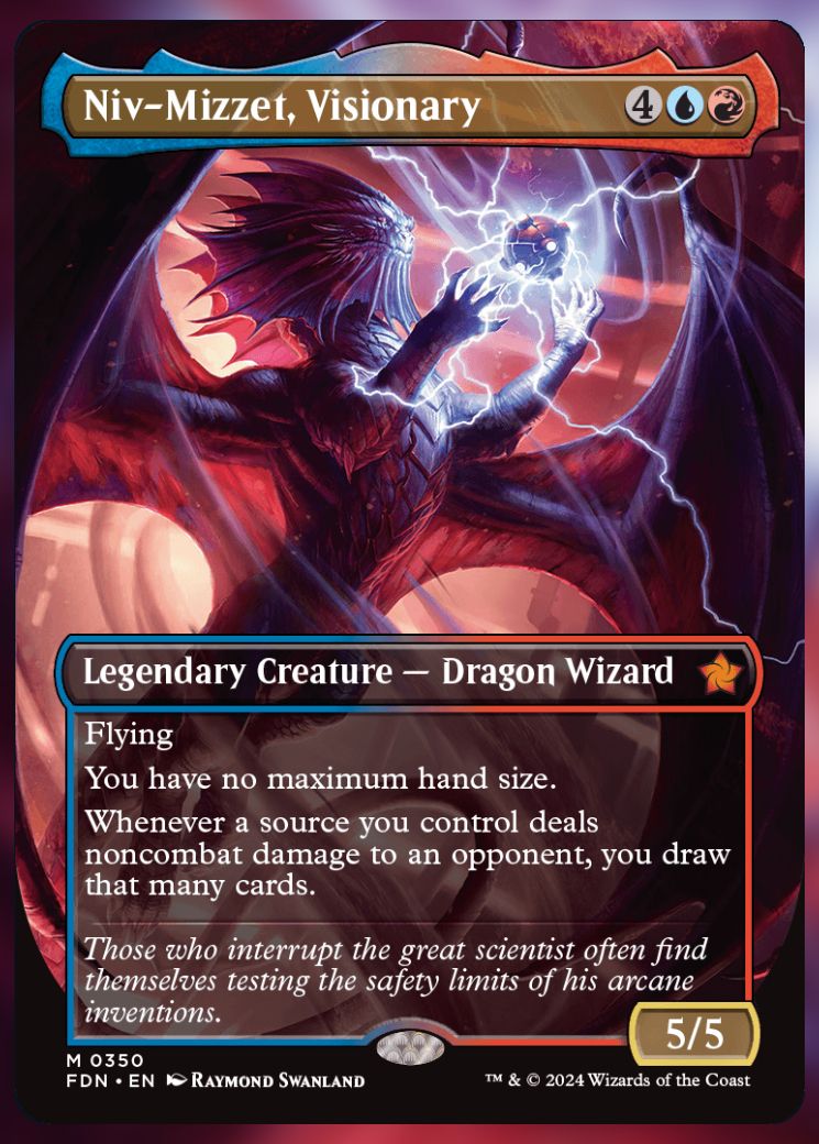 Magic The Gathering Niv-Mizzet, Visionary alt card 2.