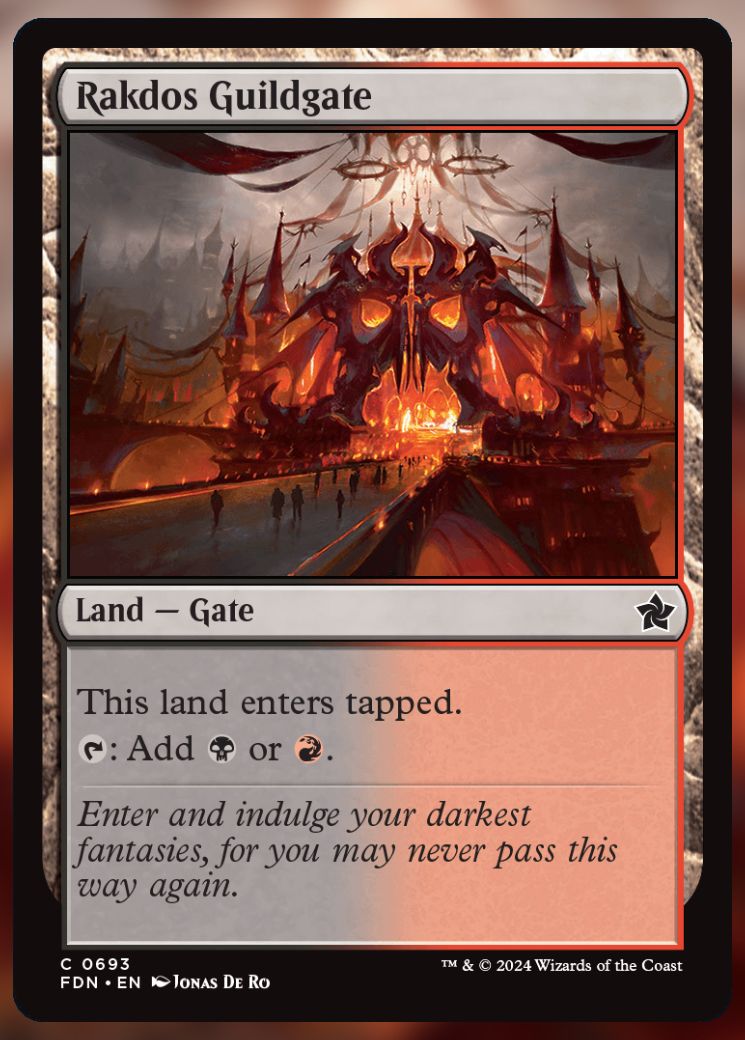 Magic The Gathering Rakdos Guildgate Card.