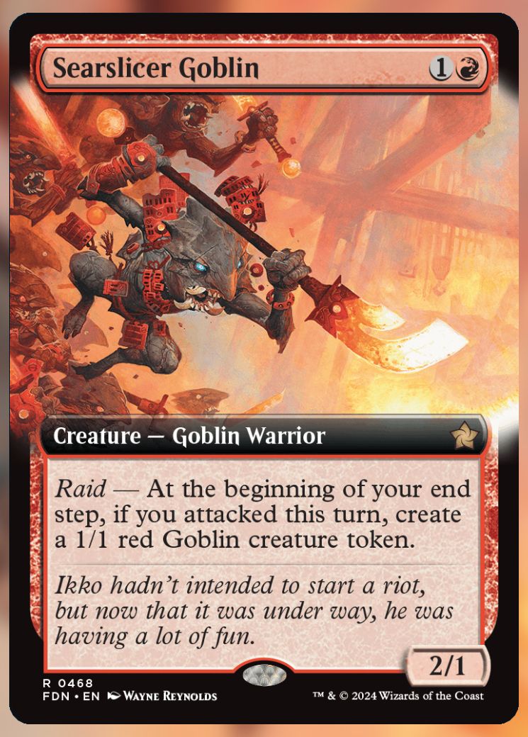 Magic The Gathering Searslicer Goblin Alt Card 2.