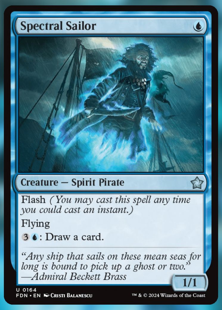 Magic The Gathering Spectral Sailor Card.