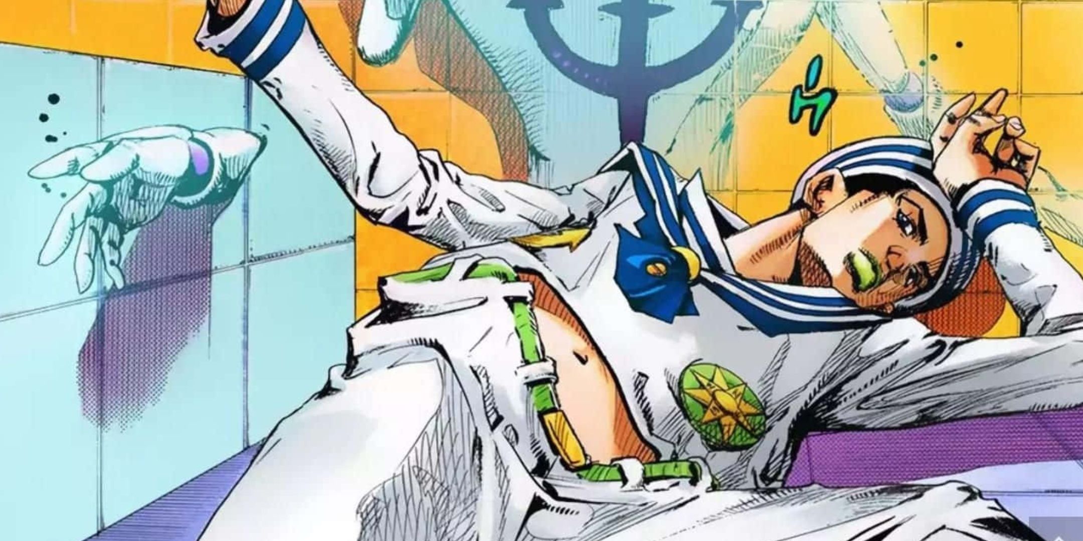 Gappy uses Soft and Wet in the Jojolion Manga