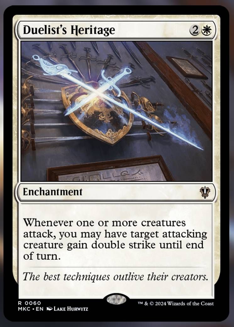 Image of Duelist's Heritage card.